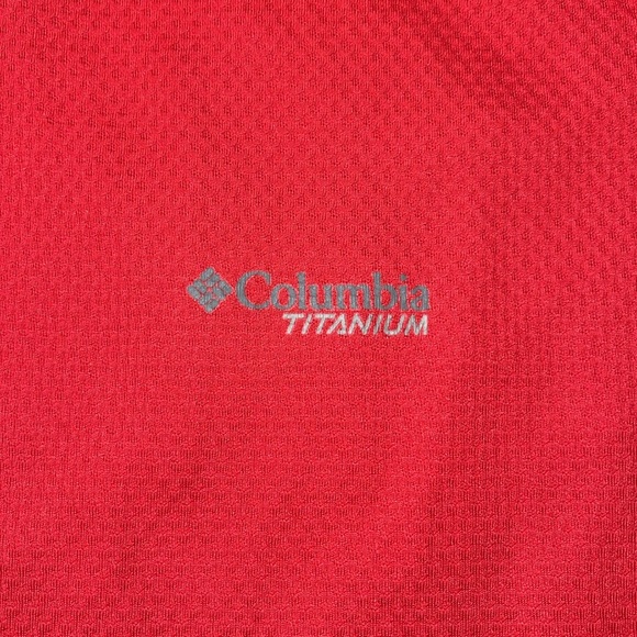 EUC Men’s Columbia Titanium Red/Gray Omni-Wick 1/4 Zip Pullover Size XXL - Picture 3 of 9